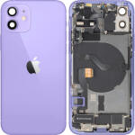 Apple Capac Baterie Apple iPhone 12, Cu Carcasa Mijloc, Full Parts, Mov, Swap