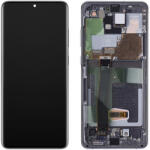 Samsung Display cu Touchscreen Samsung Galaxy S20 Ultra 5G G988 / S20 Ultra G988, cu Rama, Gri, Service Pack GH82-26032B