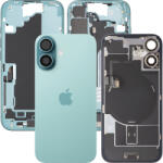 Apple Capac Baterie Apple iPhone 16, Cu Carcasa Mijloc, Full Parts, Verde (Teal), Swap Premium