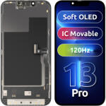 MP Display cu Touchscreen MP compatibil cu Apple iPhone 13 Pro, cu Rama, Versiune Soft OLED FHD 120Hz IC Movable, Negru - koubsolutions