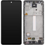 Samsung Display cu Touchscreen Samsung Galaxy A52s 5G A528, cu Rama, Alb, Service Pack GH82-26861D