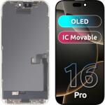 MP Display cu Touchscreen MP compatibil cu Apple iPhone 16 Pro, cu Rama, Versiune OLED FHD IC Movable, Negru - koubsolutions