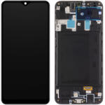 Samsung Display cu Touchscreen Samsung Galaxy A20 A205, cu Rama, Negru, Service Pack GH82-19571A