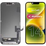 JK Display cu Touchscreen JK pentru Apple iPhone 14, cu Rama, Versiune LCD In-Cell IC Movable, Negru - koubsolutions