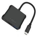 FIXED Hub USB-C Fixed Quadri, 5in1, Negru