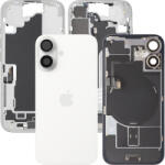 Apple Capac Baterie Apple iPhone 16, Cu Carcasa Mijloc, Full Parts, Alb, Swap
