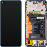 Honor Display cu Touchscreen Honor 50 Lite, cu Rama si Acumulator, Albastru (Deep Sea Blue), Service Pack 02354FMW