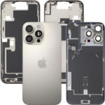 Apple Capac Baterie Apple iPhone 16 Pro Max, Cu Carcasa Mijloc, Full Parts, Bej (Natural Titanium), Swap
