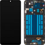 MP Display cu Touchscreen MP compatibil cu Samsung Galaxy A20 A205, cu Rama, Negru