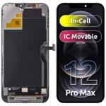 JK Display cu Touchscreen JK pentru Apple iPhone 12 Pro Max, cu Rama, Versiune LCD In-Cell IC Movable, Negru - koubsolutions