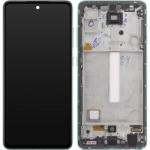 Samsung Display cu Touchscreen Samsung Galaxy A52s 5G A528, cu Rama, Verde, Service Pack GH82-26861E