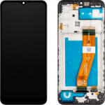 MP Display cu Touchscreen MP compatibil cu Samsung Galaxy A02s A025G, cu Rama, Negru