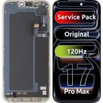 Apple Display cu Touchscreen Apple iPhone 17 Pro Max, cu Rama, Negru, Service Pack 661-56050