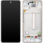 Samsung Display cu Touchscreen Samsung Galaxy A53 5G A536, cu Rama, Alb, Service Pack GH82-28024B