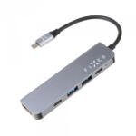 FIXED Hub USB-C Fixed, 4in1, Gri
