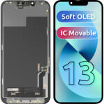MP Display cu Touchscreen MP compatibil cu Apple iPhone 13, cu Rama, Versiune Soft OLED FHD IC Movable, Negru - koubsolutions