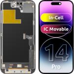 ZY Display cu Touchscreen ZY pentru Apple iPhone 14 Pro, cu Rama, Versiune LCD In-Cell IC Movable, Negru