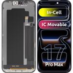 ZY Display cu Touchscreen ZY pentru Apple iPhone 17 Pro Max, cu Rama, Versiune LCD In-Cell IC Movable, Negru - koubsolutions