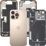 Apple Capac Baterie Apple iPhone 16 Pro Max, Cu Carcasa Mijloc, Full Parts, Auriu (Desert Titanium), Swap