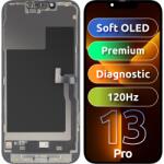 MP Display cu Touchscreen MP compatibil cu Apple iPhone 13 Pro, cu Rama, Versiune Premium Soft OLED FHD 120Hz Diagnostic, Negru - koubsolutions