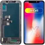 JK Display cu Touchscreen JK pentru Apple iPhone X, cu Rama, Versiune LCD In-Cell, Negru - koubsolutions