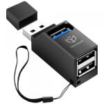Techsuit Hub USB Techsuit H11 EchoLink, 3in1, Negru - koubsolutions