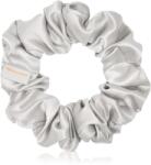 Crystallove Silk Scrunchie elastic pentru păr din mătase Silver 1 buc