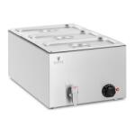 Royal Catering 3 db Bain-marie tartály készlet, Royal Catering, Rozsdamentes acél, GN 1/3, 5, 5 l, Ezüst (MP10012618)