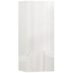 HomCom Dulap de Baie Suspendat cu Ușă Fără Mâner, 2 Rafturi Reglabile din Sticlă, Mobilier Suspendat Multifuncțional, 30x23, 4x71, 2 cm, Alb Lucios | Aosom Romania (837-693V80WT)
