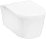 Hansgrohe Set vas WC suspendat cu capac Hansgrohe, EluPura S, cu spălare AquaFall Flush, 54x36 cm, alb (60148450+60193450)