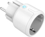 DELTACO SMART HOME SH-P01M aljzat, kapcsoló, LED jelzőfény, WiFi 2, 4 GHz, 1xCEE 7/3, 10A, időzítő, fehér (SH-P01M) - digital24