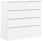 vidaXL ALTA fehér tömör fenyőfa komód 77x35x73 cm 17.68 kg (353922VidaXL)