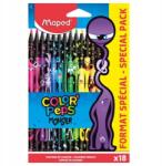 Maped 18 db színes ceruza készlet, Maped, Resin, többszínű
