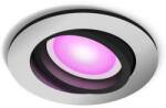 Philips Hue süllyesztett spot lámpa, kerek, ezüst (Centura White and Color Ambiance) (929003809201)