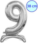  Fólia lufi, 9, talpas, ezüst, 38 cm