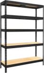 Kovona System PRAKTIK polc 1800x1200x450/5 fekete, 275 kg (VRPRV1801204505C0001)