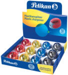 Pelikan Ascutitoare plastic cu container diverse culori in cutie - Set 12 (700214)