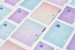 OXFORD Caiet org oxford project book a4 80f scribzee spira pefc patratele gradient pastel diverse culori - Set 5 (400182938)