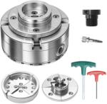 VEVOR Futur cu 4 Bace VEVOR, 4 Inch, din Otel Inoxidabil, cu Adapter 1 Inch x 8 TPI (CK4-4K-3SET-SS)