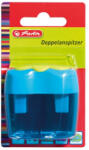 Herlitz Ascutitoare dubla bicolora din plastic Herlitz, blister, Culori asortate (10921112)