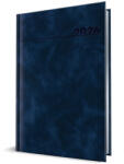 Herlitz Agenda datata a5 352pag premium deluxe chia coperta piele sintetica bleumarin folio argintiu 2026 (9498110)