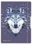 Herlitz Caiet my. book flex a4 2x40f dictando+patratele wild animals wolf - Set 3 (50027262)
