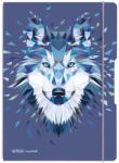 Herlitz Caiet My. book flex A5, 40 file, 80 g/mp, dictando, Motiv Wild animals, Wolf (9494040)