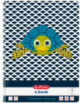 Herlitz Caiet a4 80f spira patratele cute animals turtle - Set 5 (50039203)