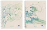 Herlitz Caiet a5 70f spira patratele blue angel ginkgo greenline - Set 5 (50033508)