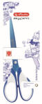 Herlitz Foarfeca my. pen varf ascutit 18cm albastru/alb blister (50046751)