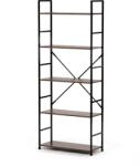  Régi fa dekor polc, MDF, fekete lakk, 5 db (GD-225 OLW)