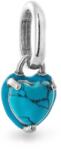 PANDORA 793827C01 Türkizszínű szív mini függő charm (Ag925/1000, 0, 6 g)
