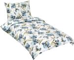 BellaTEX 90/531 pamut ágynemű, 140×200 + 70×90 cm, kékesszürke nőszirom (13985)