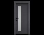 EUROSTILL Интериорна врата с каса EUROSTILL MILANO с остъкление Advanced PW 88x205 cm Антрацит (DMPW20588UG150/S)